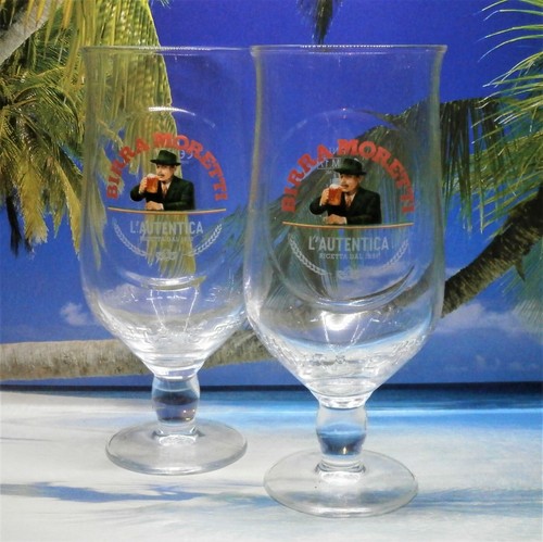 Birra moretti pint glasses x - pint,