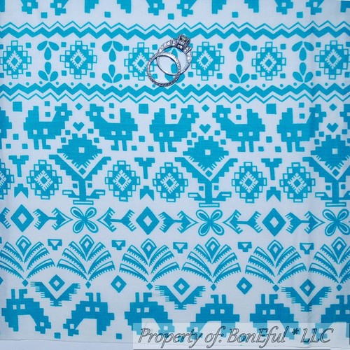 Boneful fabric cotton aqua - fq,