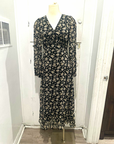 Zara black white - black, v-neck