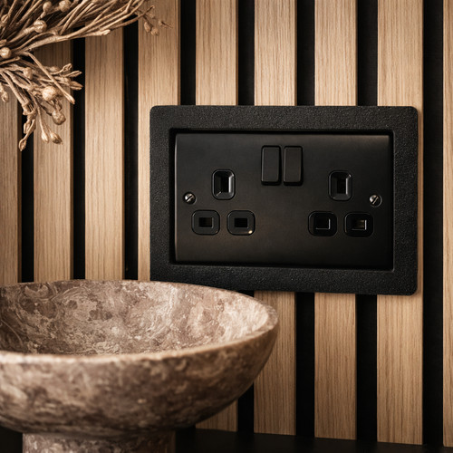 Acoustic wall panel - panel, socket