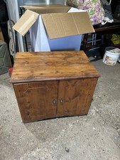 SOLID PINE CUPBOARD, used
