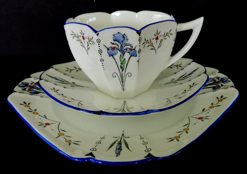 Art deco vintage china tea - art, set