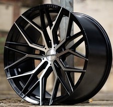 21" Audi RS7 Riviera RF101 Flow formed Gloss Black Polished DDT 10.5j Alloys X4