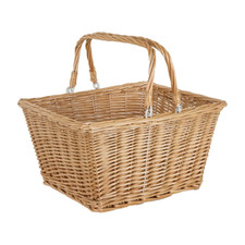 Wicker Bike Basket Square