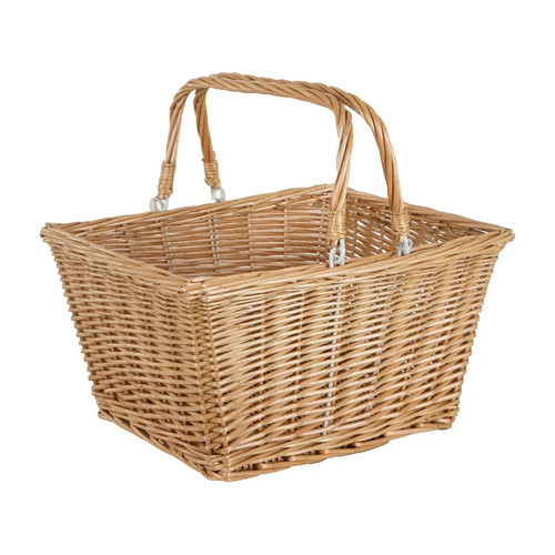 Wicker bike basket square - bike,