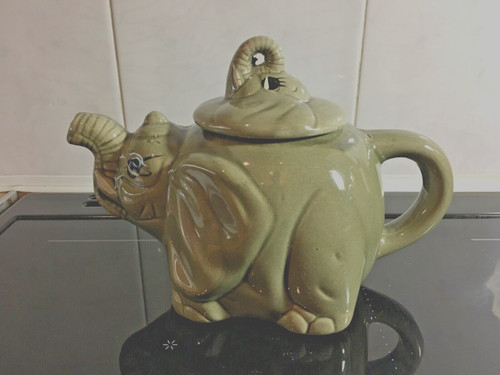 Vintage elephant teapot - vintage,