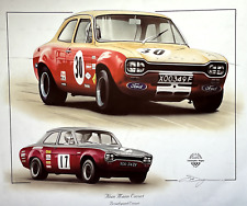 ALAN MANN RACING FORD ESCORT BROADSPEED ESCORT NEW PAINTING PRINT ART WORK DUGAN