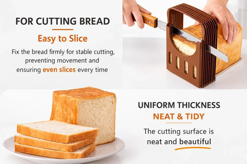 Foldable compact bread slicer - compact,