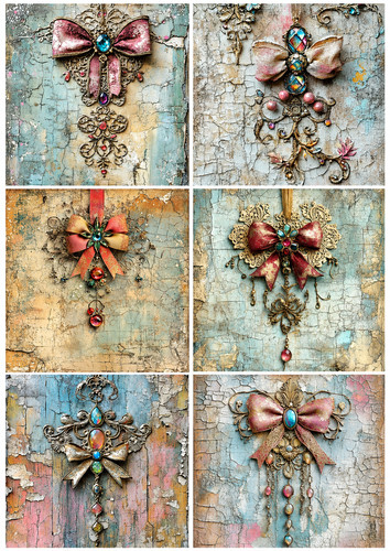 Vintage jewels bow - jewels,, x