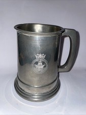 Vintage Cold War Era Pewter Tankard “Ark Royal” - Some Bumps & Scrapes Etc