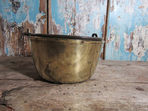 Antique brass jam - jam, pan