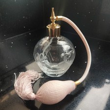 Vintage Etched Floral Crystal