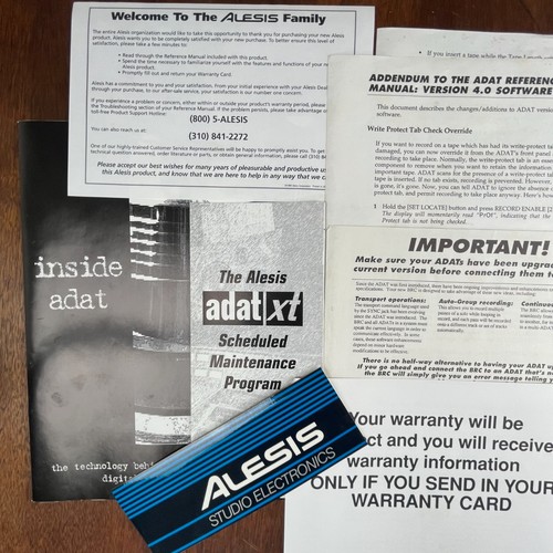 Vintage alesis adat user s - vintage,