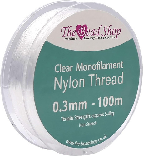 Clear nylon thread - 0.3mm,