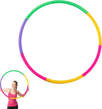Hula Hoops Fitness1 Pcs Kids Hula Hoop 7 Sections Colorful Detachable Tubes 