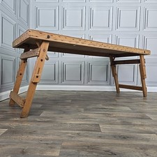 Vintage Folding Trestle Table