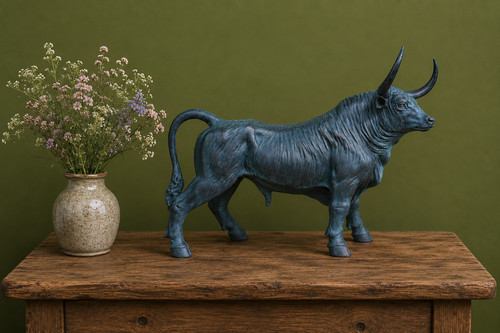 Bronze effect bull - effect,
