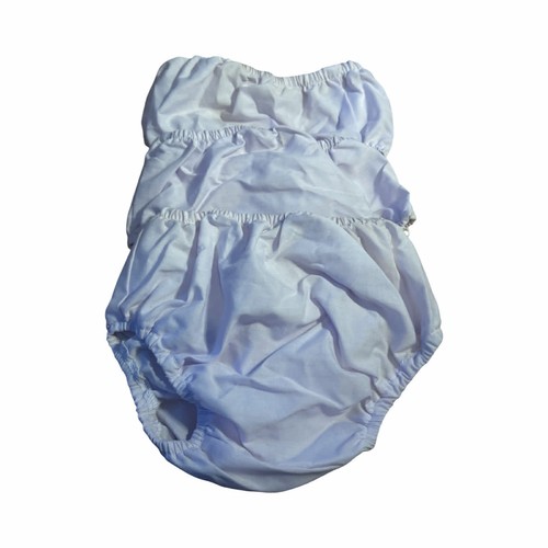 Pale lilac white nappy - x,