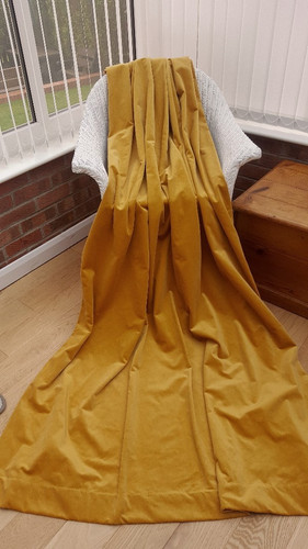New velvet curtains - new, regency