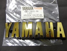 Yamaha RXS100 Fuel Tank Badge LH NOS  RXS 100 RX-S Gas Tank Emblem 4X8-24161-00