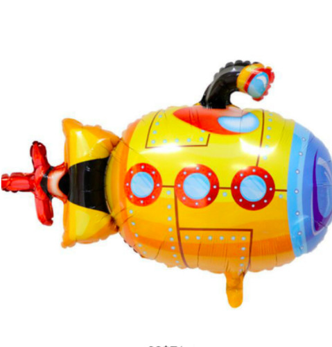Yellow submarine balloon - yellow, army