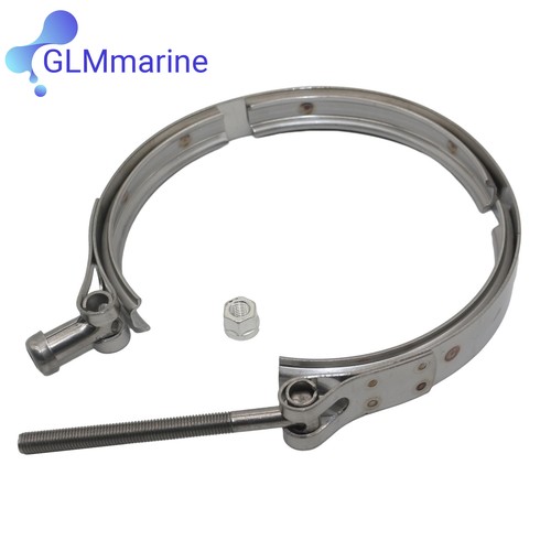 Band exhaust clamp for - v-band,