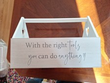 Wooden Tool and Garden Caddy -