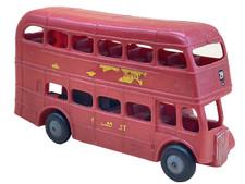 Minic Tri-ang London No.202 Victoria Bus Vintage Double Decker Push Toy 1950-60s