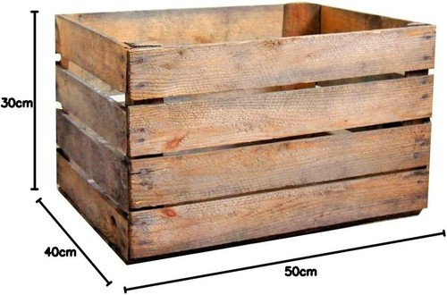Large rustic wooden slatted - wooden,