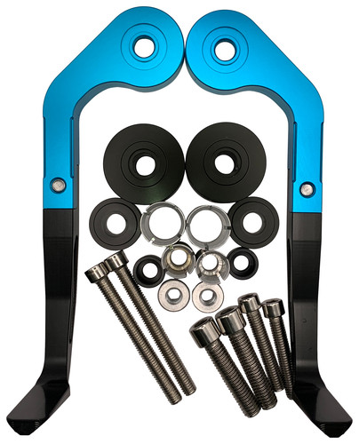 Blue brake lever guards for - l,