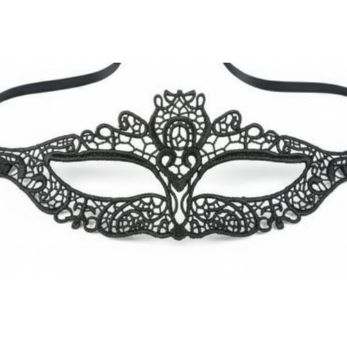 Black lace masquerade eye - black,
