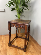 Early 1900's Carved Oak Side