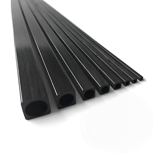 Black carbon fiber - carbon, square
