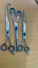 7.5" Professional PET DOG Grooming scissors Cutting & Thinning & Curved shears