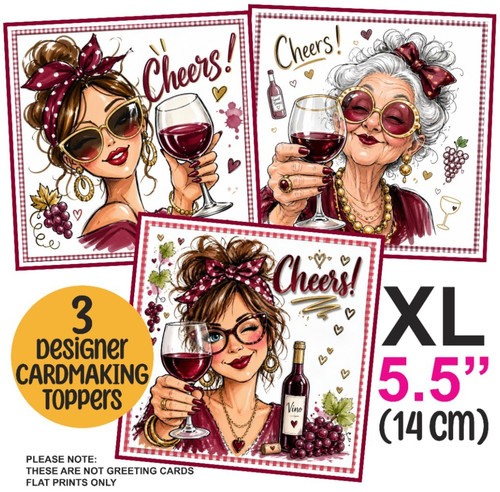 Card toppers for - 3,