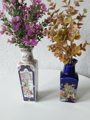 Chinese vases with artificial - chinese,