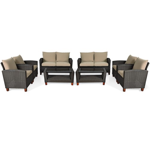 8pcs patio rattan furniture - rattan,