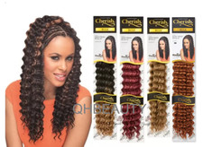 CHERISH SYNTHETIC BULK CROCHET CURLY HAIR EXTENSION BRAIDS - DEEP TWIST 22 INCH