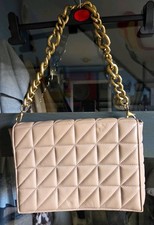 Zara Fawn Quilted Square Faux
