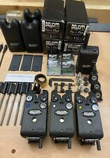 Delkim TXI Plus Radio Bite Alarm Full Set 3+1 incl. NiteLites, Snag Ears etc. TOP
