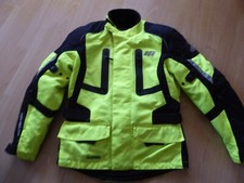 High quality textile motorcycle jacket with neon yellow by Hein Gericke, men, S