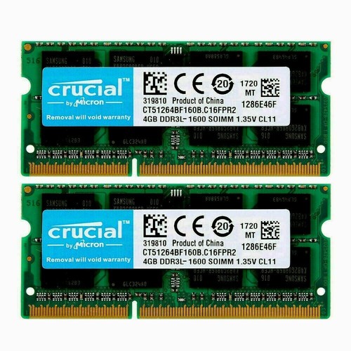 Crucial 2gb 4gb - 8gb, ddr2