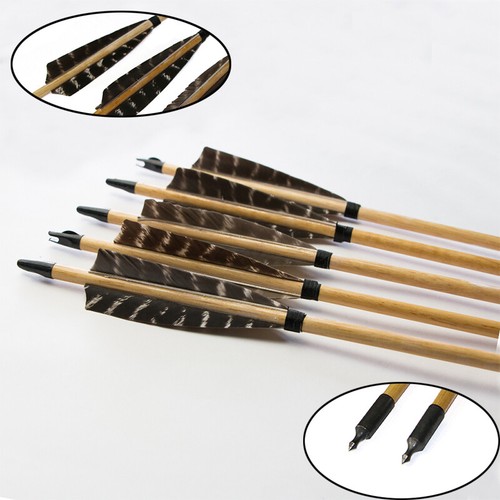 12pc wooden arrows - 6/12pc,