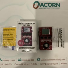 Zoom Multistomp MS-60B - Versatile and Powerful Multi-Effects  Bass Pedal