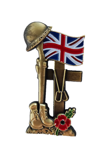 Flag soldier purple poppy - soldier,