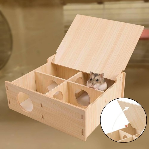 Wood hamster hideout funny - wood,