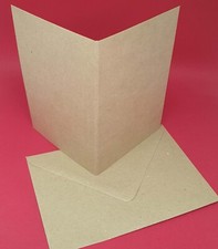 A5, A6, A7, 225gsm, 280Gsm, Pre Scored Natural Brown Kraft Greetings Card Blanks