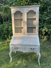 Large Limed Oak Writing Bureau