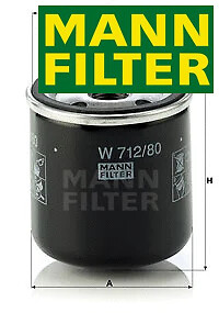 Oil filter 712 80 - oil, 712/80