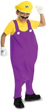 Super Mario Bros Deluxe Wario Costume Child Medium